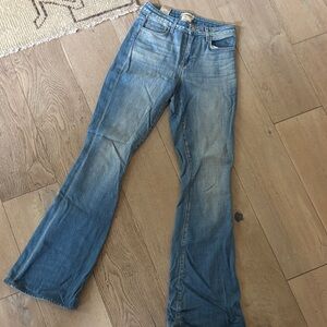 L'AGENCE Medium Blue Flare Jeans